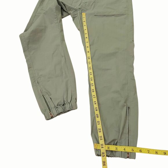 Grayers Joggers Pants Womens Small Green Ankle Zip Stretch Activewear Comfort - Picture 12 of 12